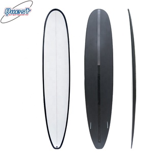 Tabla de Surf Longboard Negra de 9 pies, la Mejor Tabla de Surf de Poliuretano para Surfear LB-012 - Product Image 1
