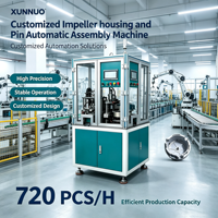 Peralatan Perakitan Pin Housing Meter Air Kecepatan Tinggi dengan Mesin 720 PCS/Jam, Sistem Otomatisasi dan Inspeksi PLC Berpenggerak Motor