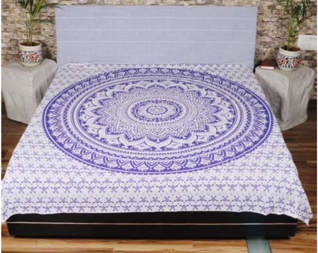 Round Mandala New Prints Mandala Printed Cotton Bed Sheets/Wall Hangings Tapestry Wholesale Indian Mandala Printed Twin Bedsheet