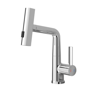 Modern Premium Single-Handle Pull-Down Faucet <strong>Retractable</strong> Rain <strong>Shower</strong> <strong>Head</strong> Durable Copper Material Ceramic for <strong>Bathroom</strong> Sink - Product Image 1