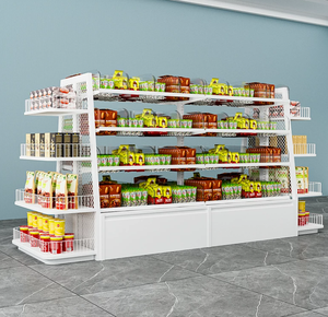 Rak Snack Logam Multilayer, Rak & Stand <span class=keywords><strong>Display</strong></span> Permen yang Dapat Disesuaikan untuk Toko Kelontong, Rak Gondola - Product Image 2