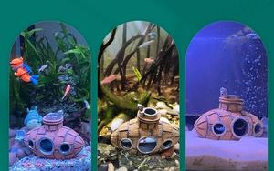 Onderzeeër <span class=keywords><strong>Aquarium</strong></span> Grondel Hide Grot <span class=keywords><strong>Aquarium</strong></span> Kleine Vis Schuilplaats Hars Garnalen Spawn Levende Huid Ornament Fokhuis Voor Hamster - Product Image 5