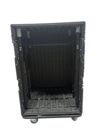 Flight case à roulettes 8U-12U-14U-16U, antichoc et détachable, pour équipements audio, vidéo et d'éclairage de scène