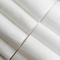 Tissu de rideau en organza brodé moderne, vendu au mètre, pour draperies de fenêtre contemporaines à motifs
