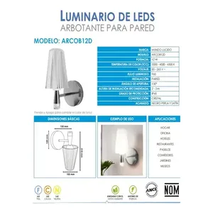 12W decorativo LED 3-tono cromato cono IP68 plafoniera esterna - Product Image 3