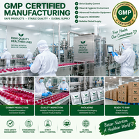 Gummies de fibres prébiotiques, Gummies probiotiques, Complément alimentaire pour la santé digestive, Sans sucre, Végétalien, Marque privée, Vente en gros