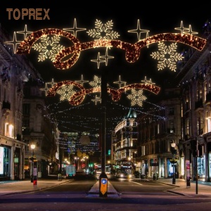 Venta caliente IP65 Decoración de Navidad al aire libre Hermosas luces de calle LED atmosféricas Centro comercial Disponible Rojo - Product Image 5