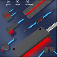 Têtes de capteurs laser à fibre optique à large écran BOJKE, sondes optiques à faisceau traversant
