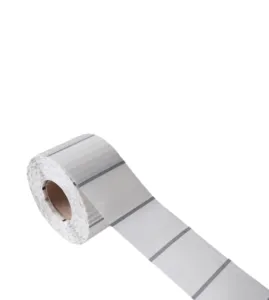 Etiqueta de papel para impressão de adesivos transparentes de vinil para impressão, etiqueta de preço privada 60mm * 40mm, etiquetas térmicas transparentes