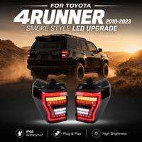 Feux arrière LED fumés modifiés pour Toyota 4Runner 2010-2023 avec clignotants séquentiels dynamiques