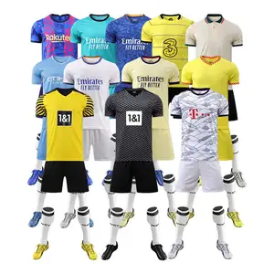 Set di squadra di calcio di Design gratuito maglia all'ingrosso uniforme sublimazione abbigliamento da calcio maglia maglia da calcio personalizzata thailand Jersey