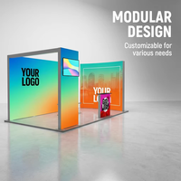 Boîte à lumière modulaire YTSF-I5 à affichage dynamique pour stand d'exposition avec toile tendue rétroéclairée, durable et facile à assembler