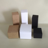 Personalizado reverso Tuck Top auto inferior caja blanco negro marrón cartón caja de cosméticos de embalaje