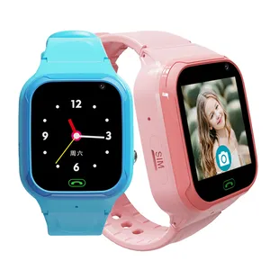 Los niños de mayor seguridad LBS WIFI gps localizar SOS recordatorio 4G cámara HD Video llamada fitness deporte monitor reloj inteligente