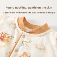 Ensemble deux pièces en coton doublé pour bébé, motif dessin animé, collection automne/hiver, ensemble fin en coton chaud et ajusté pour filles