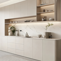 Buffet moderne en bois massif sur mesure avec armoire à couverts multi-tiroirs, écologique et durable, rangement de plus de 1,5 m pour la salle à manger à domicile