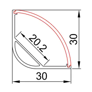 LED Aluminum Profile For Corner