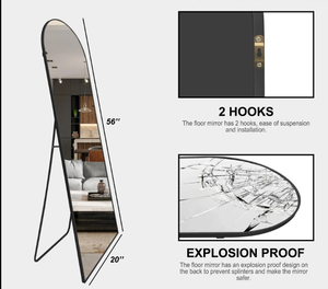 <span class=keywords><strong>Espejo</strong></span> de pie de cuerpo entero <span class=keywords><strong>con</strong></span> marco de aluminio <span class=keywords><strong>para</strong></span> decoración del hogar, <span class=keywords><strong>espejo</strong></span> de tocador <span class=keywords><strong>para</strong></span> <span class=keywords><strong>sala</strong></span> de estar, <span class=keywords><strong>espejo</strong></span> decorativo <span class=keywords><strong>para</strong></span> estante. - Product Image 4
