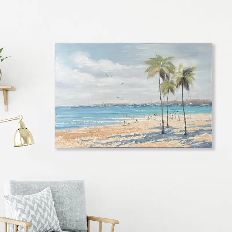 Modern Design Home Decor Seascape Wall Art Bedroom Office Oil Painting Wall Art Acrylic Painting Canvas Print Canvas Painting