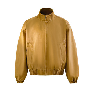 Chaqueta de Piloto Americana Nueva de Primavera y Otoño 2026 al por Mayor, Chaqueta de Cuello Alto de Color Sólido para Hombre - Product Image 4