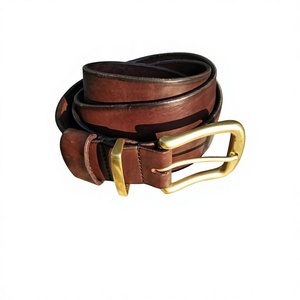 Premium Quality Leather Men's Formal <b>Belts</b> Pin Buckle Custom Logo Print Vintage Style Eco-Friendly Waterproof <b>Belt</b> 3.8cm Width - Product Image 6