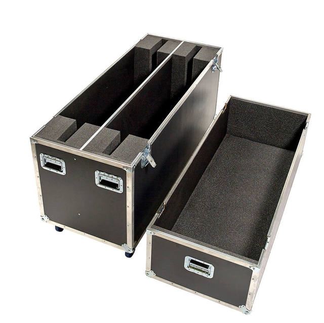 DJ LCD Flight Flat Screen LCD TV Road case with Wheels