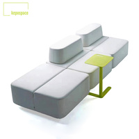 Canapé modulaire en tissu, idéal pour salle d'attente, bureau, espace public, espace de repos, ensemble de canapés de réception