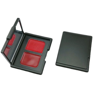 เครื่องจ่ายลิปสติก DIY พร้อมกระจก กล่องเก็บเครื่องสำอางแบบสองช่องสำหรับจัดเก็บเครื่องสำอาง พาเลทไฮไลท์เตอร์แบบพกพา - Product Image 5