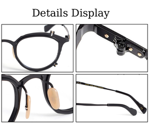 Kính mắt khung titan MM-0050 cao cấp, sang trọng, kiểu dáng thời trang, họa tiết chắc chắn, dành cho nam và nữ - Product Image 6