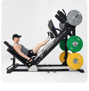 Machine de presse à jambes 45 degrés améliorée et combo Hack Squat, équipement de musculation robuste à charge par plaques pour l'entraînement des jambes, des <span class=keywords><strong>fessiers</strong></span> et des <span class=keywords><strong>cuisses</strong></span> - Product Image 3