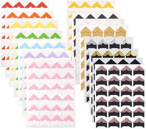 24 autocollants d'angle pour photos, films adhésifs pour coins de photos pour album de scrapbooking DIY - Product Image 1