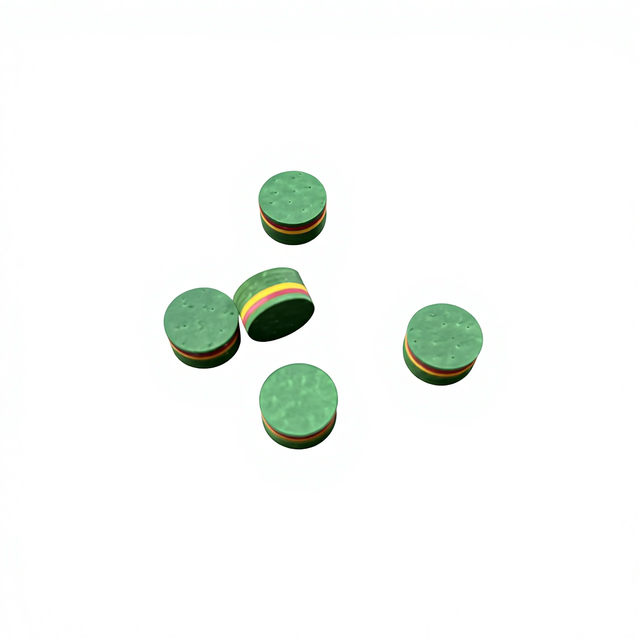 Miao Jin High Quality Rainbow Billiard Cue Tips in Layers PU Material Portable for Pool Sports and Commercial Use on Sale