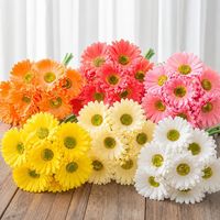 Fleurs artificielles Gerbera multicolores en PU, style classique, pour la maison, le salon, la chambre et les mariages – Vente en gros transfrontalière directe usine