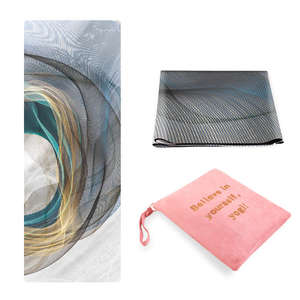 Estera de Yoga plegable de viaje con corcho de goma Eco Responsable Liege Caoutchouc Naturel Tapis Yoga Flexible - Product Image 5