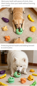 Jouet à mâcher pour chien en caoutchouc résistant, non toxique, balle résistante aux morsures, favorise la santé dentaire - Product Image 6