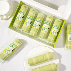 CC Rouleau de sel en bambou Gâteau Emballage indépendant Internet Célébrité Loisirs Snack Boîte-cadeau avec thé de l'après-midi portable - Product Image 5