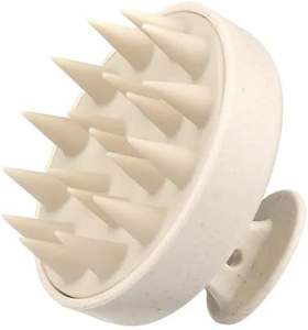 Brosse à shampooing en silicone avec manche en plastique écologique, design rond imperméable, brosse de massage du cuir chevelu - Product Image 1