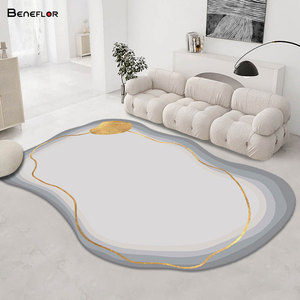 Alfombra Moderna para Sala de Estar de 9x12, Alfombra de Poliéster Personalizada, Lavable a Máquina, Alfombra con Estampado - Product Image 3