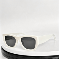 Gafas de Sol Unisex TR90 de Alta Calidad, Cuadradas, con Montura Completa Naranja, Ligeras, con Gradiente Polarizado, Estilo Retro Clásico y Moderno, Protección UV