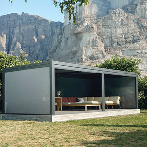 Pergola bioclimatique en aluminium sur mesure, motorisée, à lames orientables, imperméable, anti-ultraviolet, pour <span class=keywords><strong>jardin</strong></span>, autoportante, 3*3/3*6/6*4 - Product Image 1