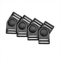 Mousqueton professionnel robuste de 20 mm, réglable, étanche, en plastique, style vintage, à dégagement latéral pression centrale