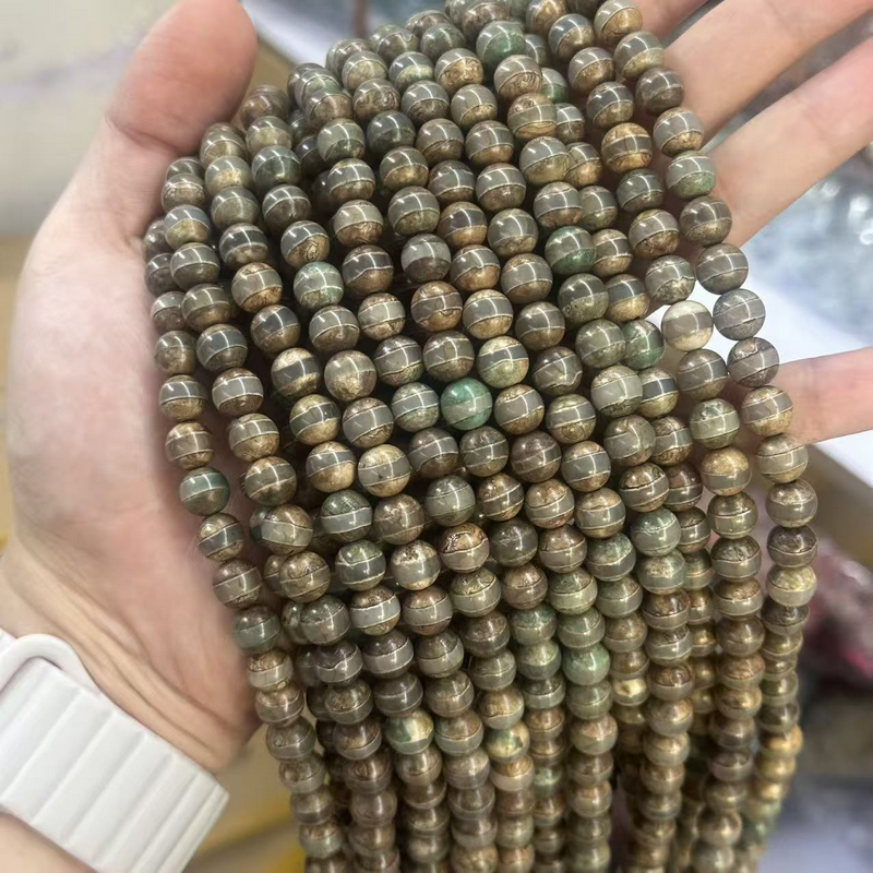 3-Natural Agate One Line Dzi