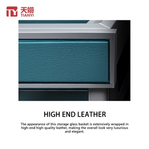TIANYI TY-9012 High End Aluminum Alloy <b>Wall</b> Mount Detachable <b>Storage</b> <b>Baskets</b> <b>for</b> Bedroom Closet - Product Image 3