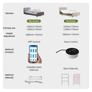 Tempat tidur rumah sakit Tecforcare, tempat tidur perawatan listrik rumah perawatan medis rumah, terapi magnet rehabilitasi fisik - Product Image 3