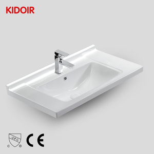Kidoir vente en gros à bas prix gros ventre en porcelaine imperméable à l'eau <span class=keywords><strong>blanc</strong></span> moderne lavabo à main lavabo salle de bain armoire évier - Product Image 3