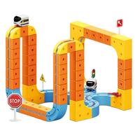 Set de Bloques de Construcción Magnéticos Versátiles, Juguete de Ensamblaje Creativo DIY, Kit de Pista de Tren 3D, Juguetes Educativos para Niños