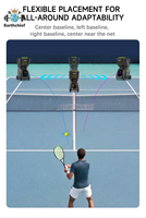 Pusun New Pro Max Intelligent Ai Tennis Ball Machine Auto Professional Tennis Launch Training Equipment Padel Ball Launcher