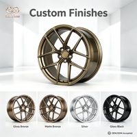 Rines de Aleación Forjada 6061-T6 de 21 Pulgadas 5x108 en Bronce Satinado para Vehículos Eléctricos Tesla Model Y y BYD Seal