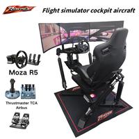Plataforma de Movimiento para Simulador de Carreras Profesional, Simulador de Carreras de Autos 6Dof con Silla