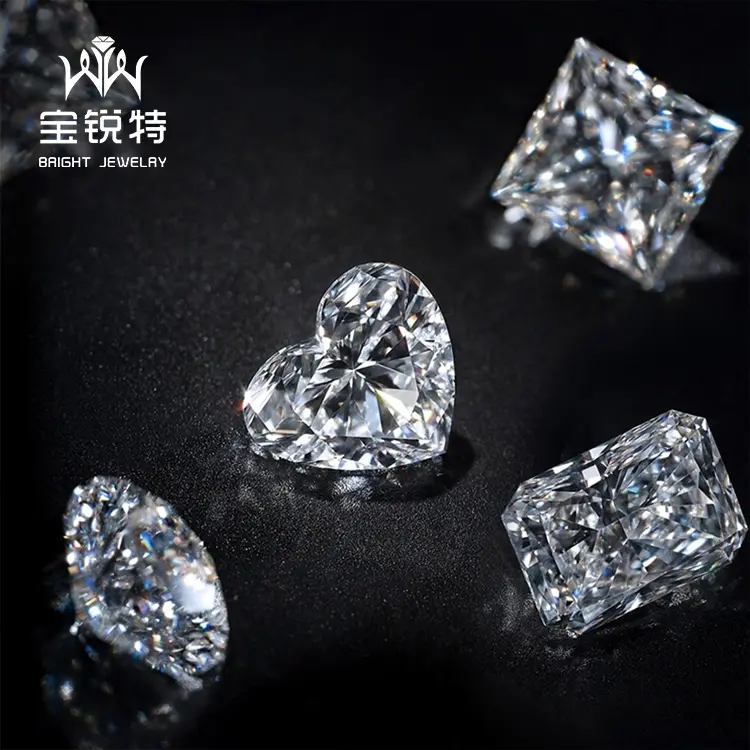 Gia Lab Geteeld Diamant Losse 0.01-2 Karaat Def/Gh Vs1 Synthetische Cvd Lab Diamond Igi Hpht Losse Diamant Fancy Shape